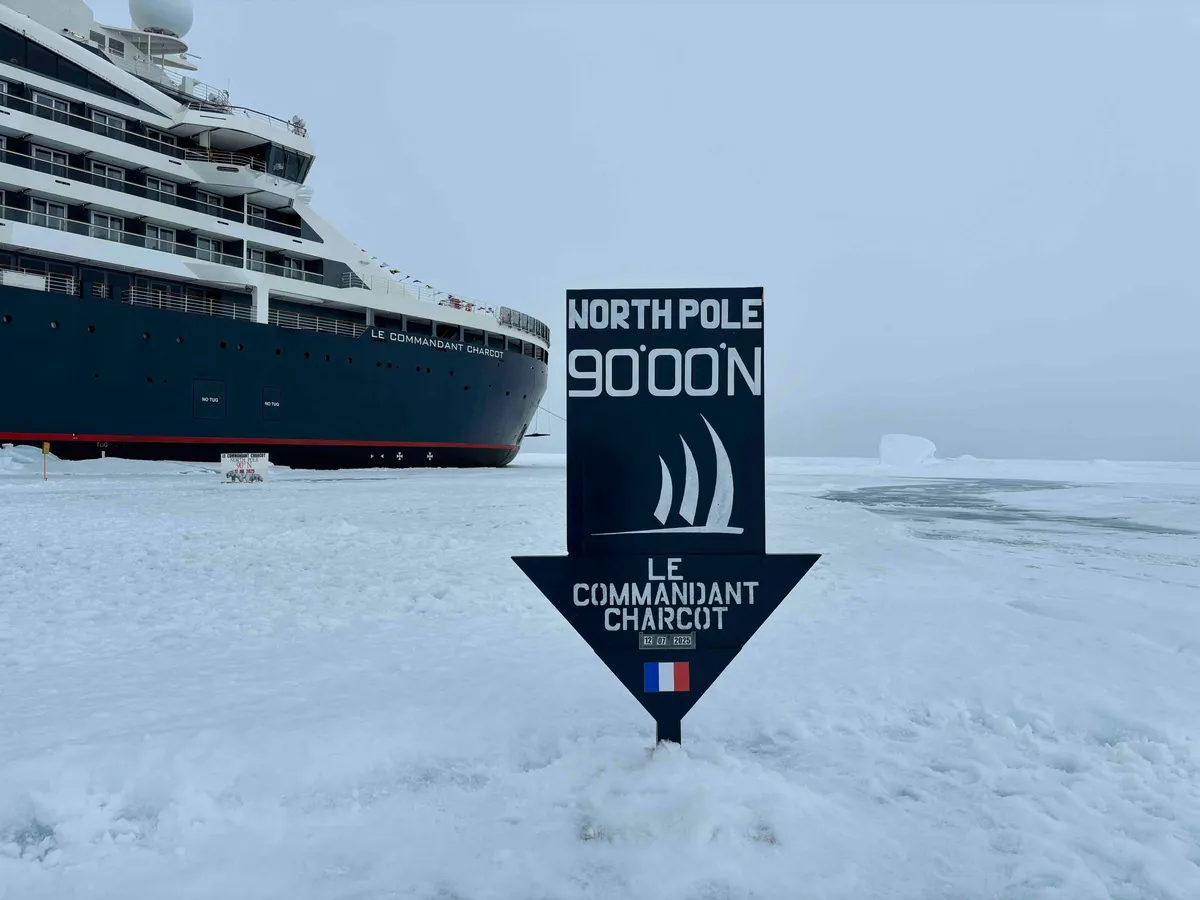 Le Commandant Charcot At The North Pole